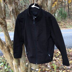 Mens Guess Black Jacket XL Fleece lining